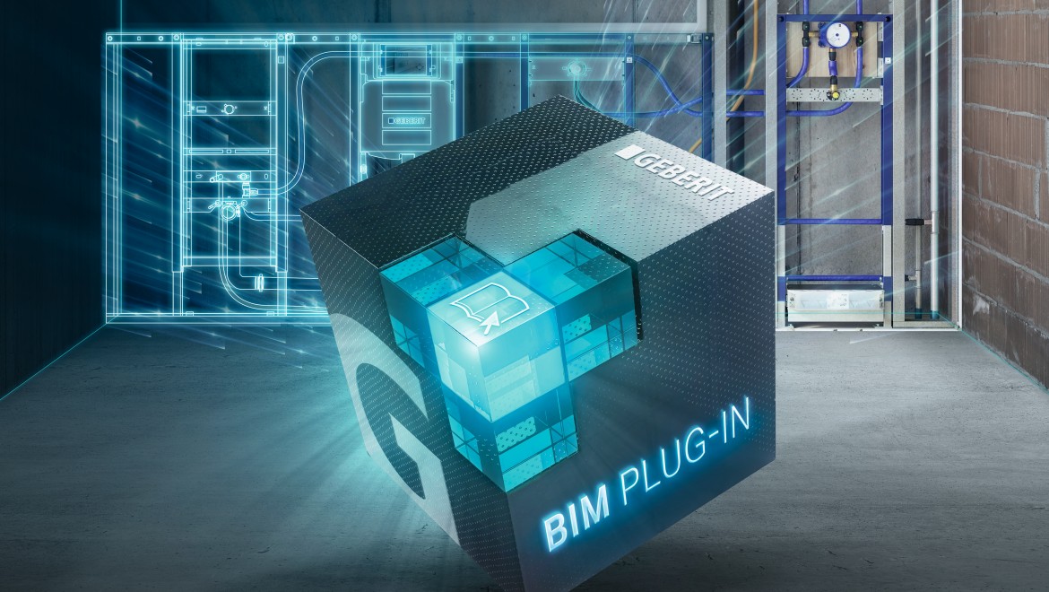 BIM plug-in square s konceptom gradilišta kupaonice u pozadini