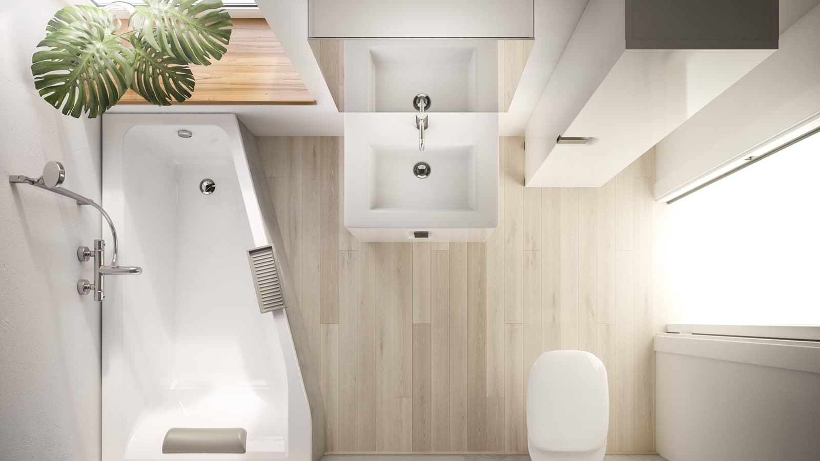 Kupaonica s malim tlocrtom Kupaonica s malim tlocrtom