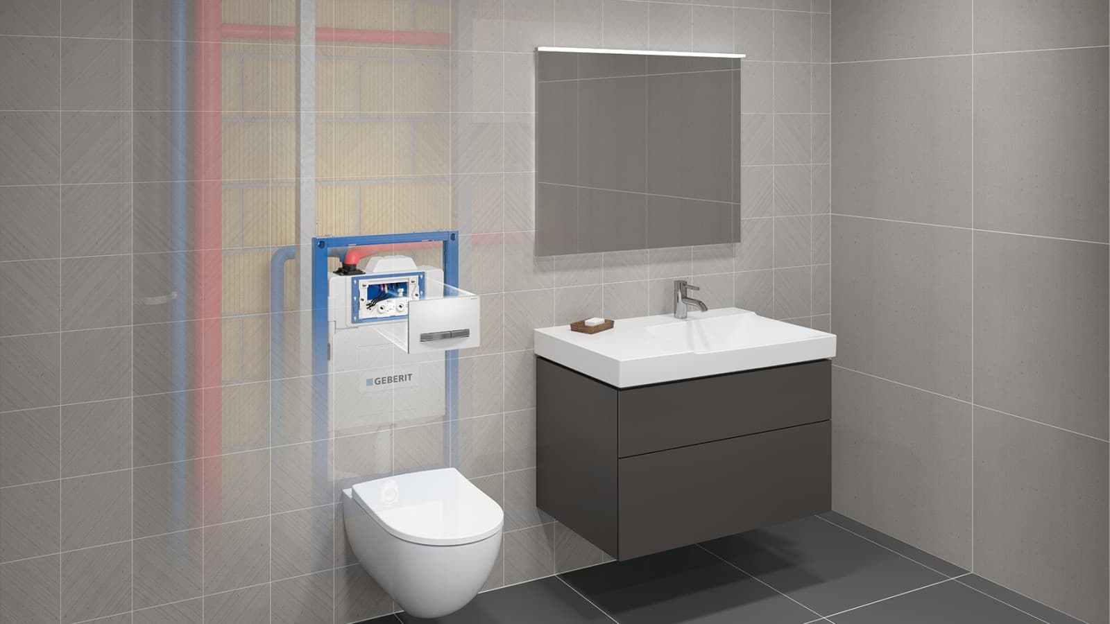 Geberit HS30 jedinica za higijensko ispiranje u zidu (© Geberit) Geberit HS30 jedinica za higijensko ispiranje u zidu (© Geberit)